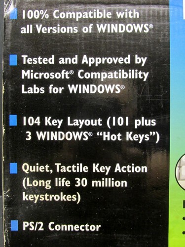 Test Rite, Model SK-710W, 104 Key Windows Keyboard, New in Box - Picture 2 of 8