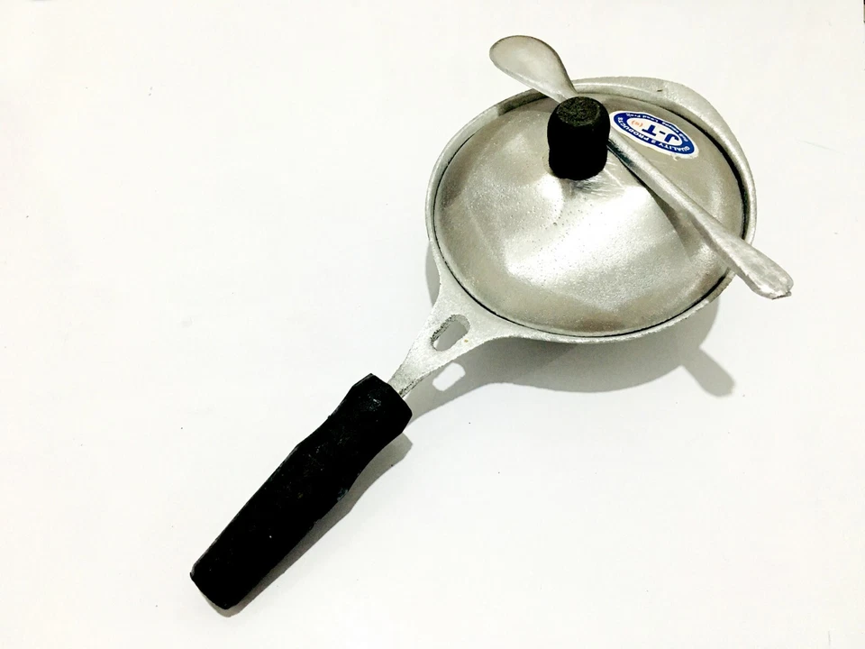 Tolva Sartén Tolva Sartén con Mango de Madera Ceilán Appam Fabricante ESPÁTULA Tradicional Foto 2 de 4