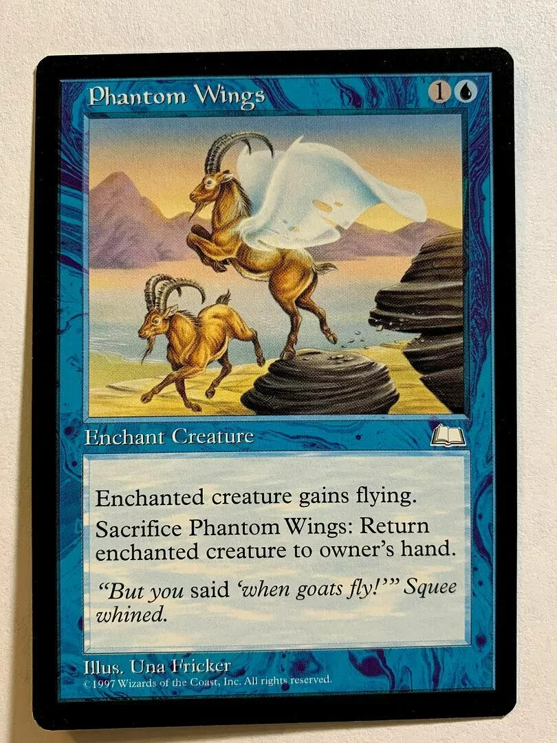 PHANTOM WINGS Weatherlight 1997 Magic The Gathering MTG Common Blue HP