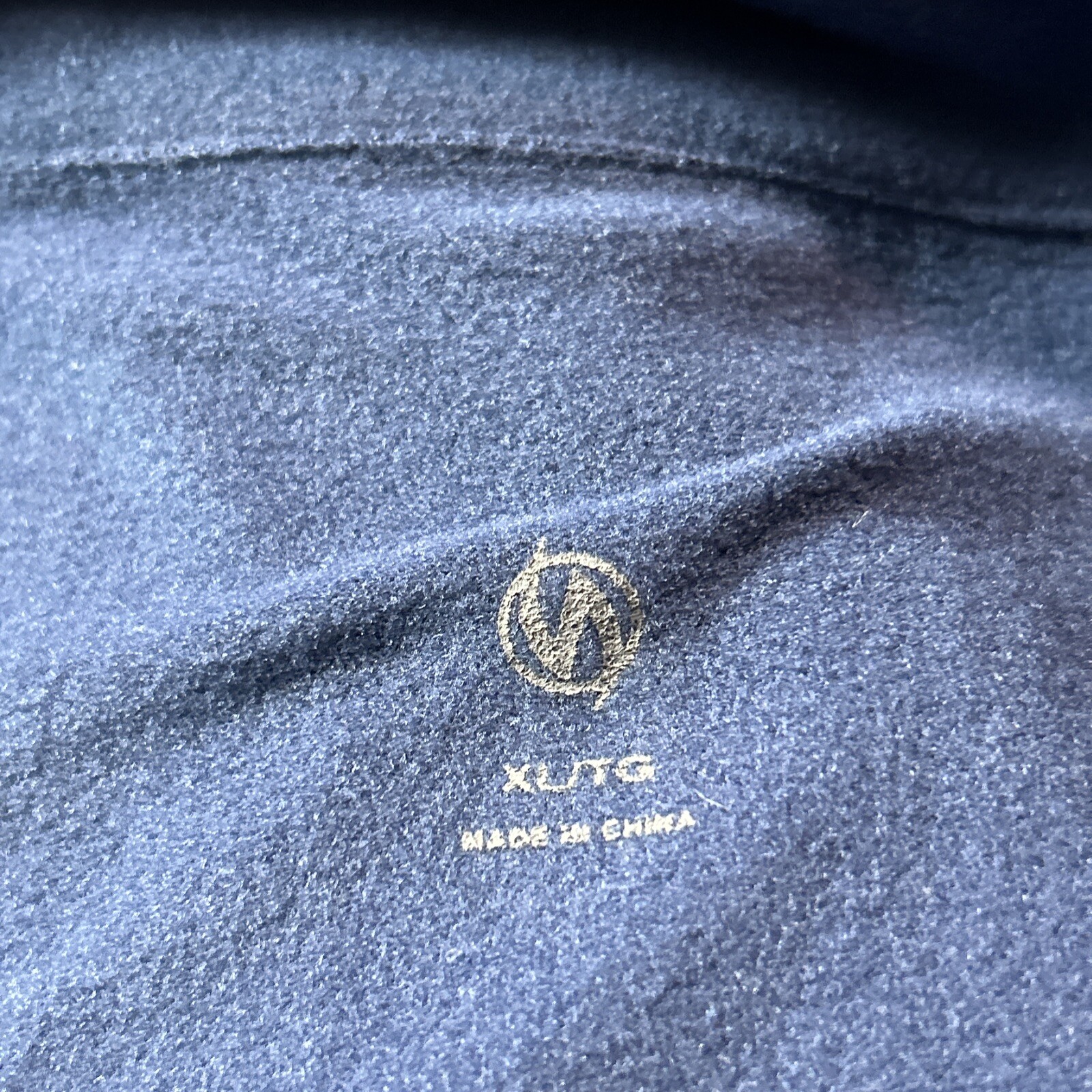 Illuminite 1/4 Zip Active Shirt Men XL Blue Long Sleeve Cycling Reflective