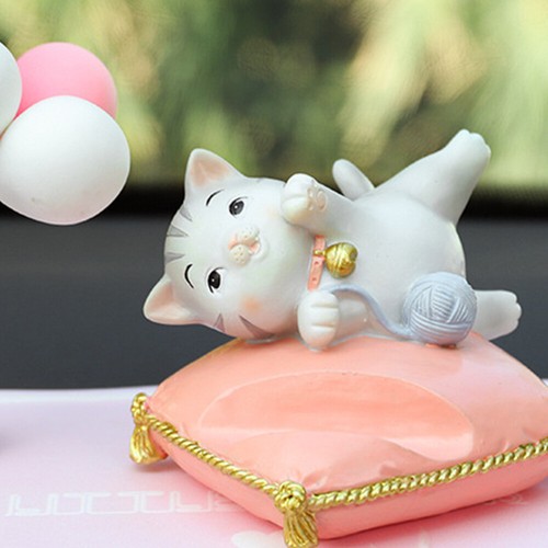 Christmas Miniatures Figurines Resin Kitten Figurine Creative Cell Phone Bracket - 第 6/12 張圖片