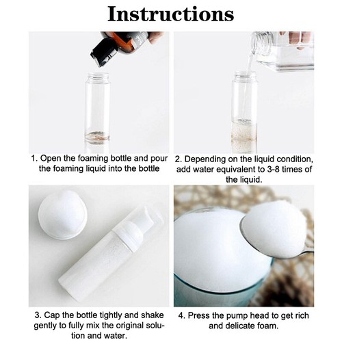 1pcs Foam Dispenser Plastic Pump Bottles Empty Soap Refillable Bottle TravJO - Imagen 5 de 16
