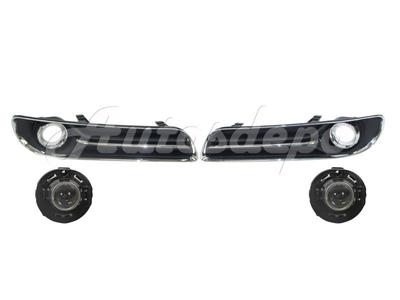 Garage-Pro Fog Light Trim for CHRYSLER 300 2011-2014 LH Outer Black with Chrome Trim