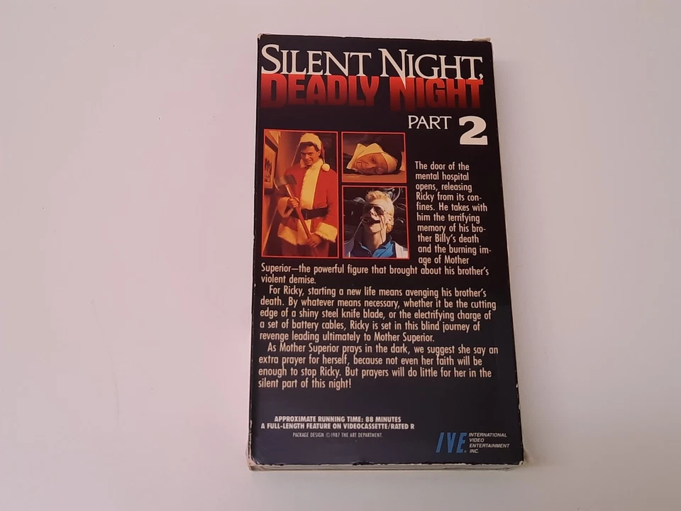 Silent Night Deadly Night Part 2 1987 Uncut VHS USA NTSC Video Christmas Horror - Bild 2 von 4