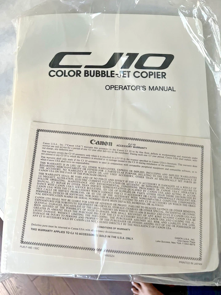 Vintage Canon Color Bubble-Jet Copier, CJ 10 Intelligent Editor, New - Image 3 of 4