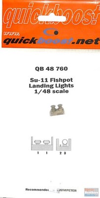 QBT48760 1:48 Quickboost Su-11 Fishpot Landing Lights (TRP kit)