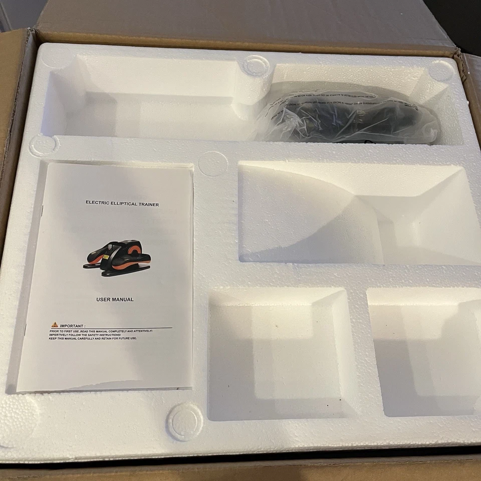 NEW Ellipse Electric Elliptical Machine LCD Under Desk Leg Exerciser w/ Remote - Image 3 of 4