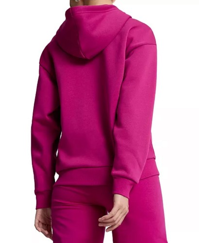 Puma Women's Cotton Essential Floral Vibes Hoodie - Pink Size XL - Picture 2 of 6