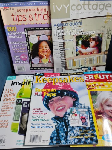 SCRAPBOOKING MAGAZINES - LOT OF 5