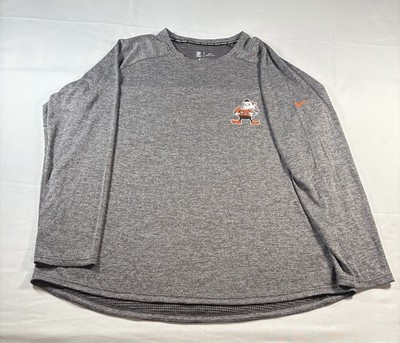 Nike Dri Fit Cleveland Browns Long Sleeve Shirt Brownie The Elf Men's 3XL