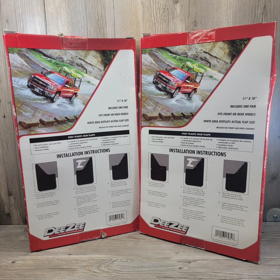 Guardabarros de plástico universales Dee Zee DZ17939 *Nuevo* caja abierta (LEER) Foto 2 de 4