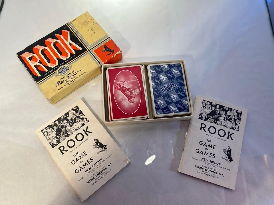 Parker Brothers 1943 Vintage Rook Card Game Complete Set with Instructions - Image 2 of 3