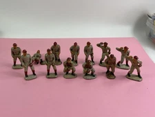 RARE AUBURN RUBBER TOY BASEBALL Figures Lot Of  13 RED capPlayers 1930-40