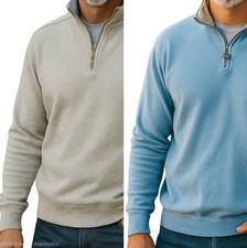 Tommy Bahama Reversible 1/4 Zip Pullover Sweatshirt 2 Pcs Set Gray/Blue