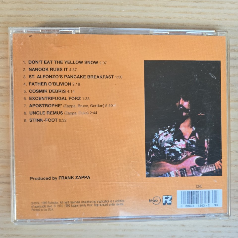 Frank Zappa: Apostrophe (') CD | eBay