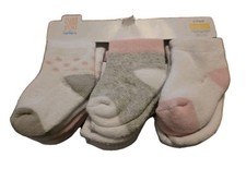 Just One You by Carters 6 Pack Girls Socks 3- 12 Months