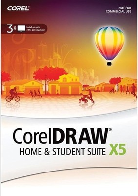 Corel Draw: Home & Student Suite X5 PC DVD design photo editing web graphics!