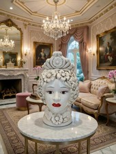 Testa di Moro Donna 25 cm Giardini di Marzo Ceramica Siciliana Decorativa