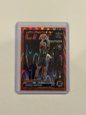2023-24 Nba Hoops - City Edition Jordan Hawkins #7 Red Seismic Prizm /199 (RC)