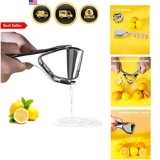 Citrus Juicer Lemon Lime Orange Squeezer Handheld Stainless Steel Manual