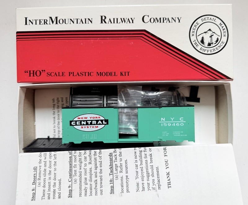 InterMountain HO 10’6” High AAR N.Y.C. Boxcar Kit New SEE DESCRIPTION/PHOTO
