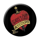 ALICE COOPER School's Out Album Black Pinback Button Badge ~ BUY 2 GET 1 FREE!