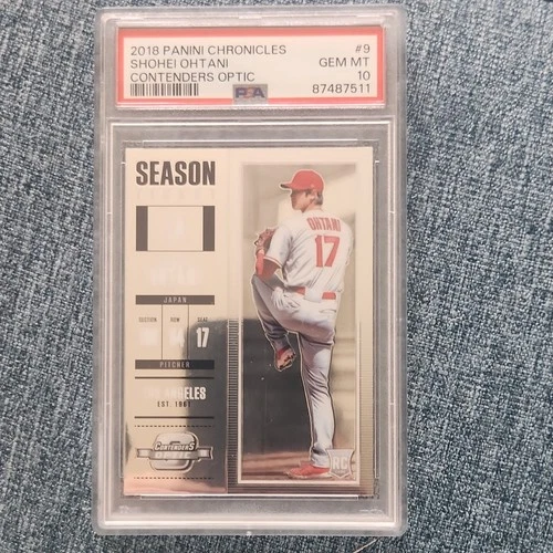 Panini Chronicles Contenders Optic Shohei Ohtani Rookie #9 PSA 10 Baseball Card