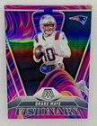 Drake Maye 2025 Panini Mosaic Visionary Purple Foil SSP Case Hit Insert 16
