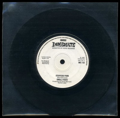 Vinyl-Single SMALL FACES ITCHYCOO PARK   MY WAY OF GIVING 7-Inch NEMS Immediate 