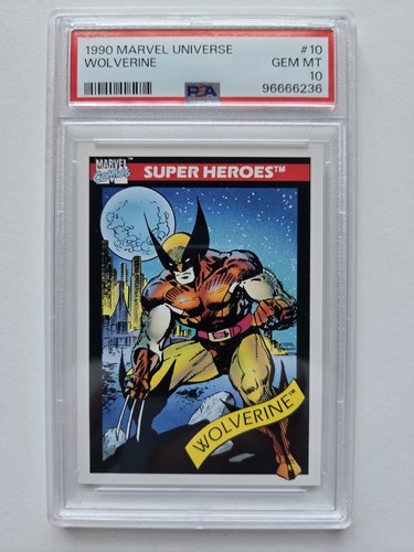 1990 Impel Marvel Universe Series 1 Wolverine #10 Rookie Card RC PSA 10 Gem Mint