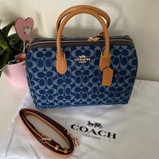 COACH Rowan Large Crossbody Bag in Signature Denim CR321 outlet New