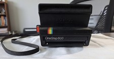 Vintage Polaroid Camera One Step 600 Instant Film Land Rainbow Stripe