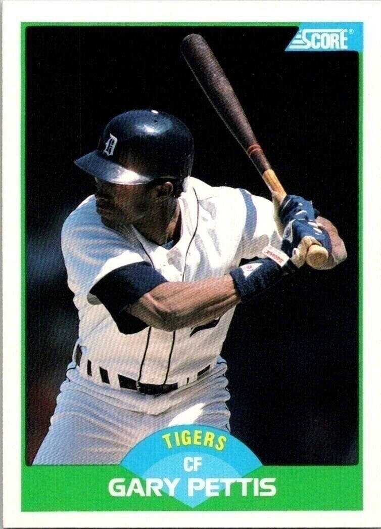Gary Pettis Detroit Tigers 26 Score 1989 Baseball Card