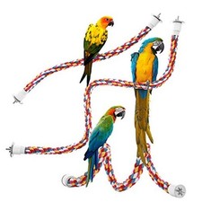 Bird Rope Perches, Comfy Perch Parrot Toys for Rope Bungee Bird Toy 21 inches
