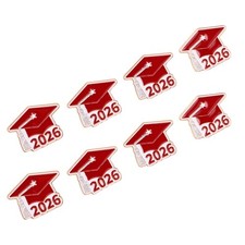  8PCS Graduation Cap Lapel Pins - 2026 Graduation Party Favors for Students &
