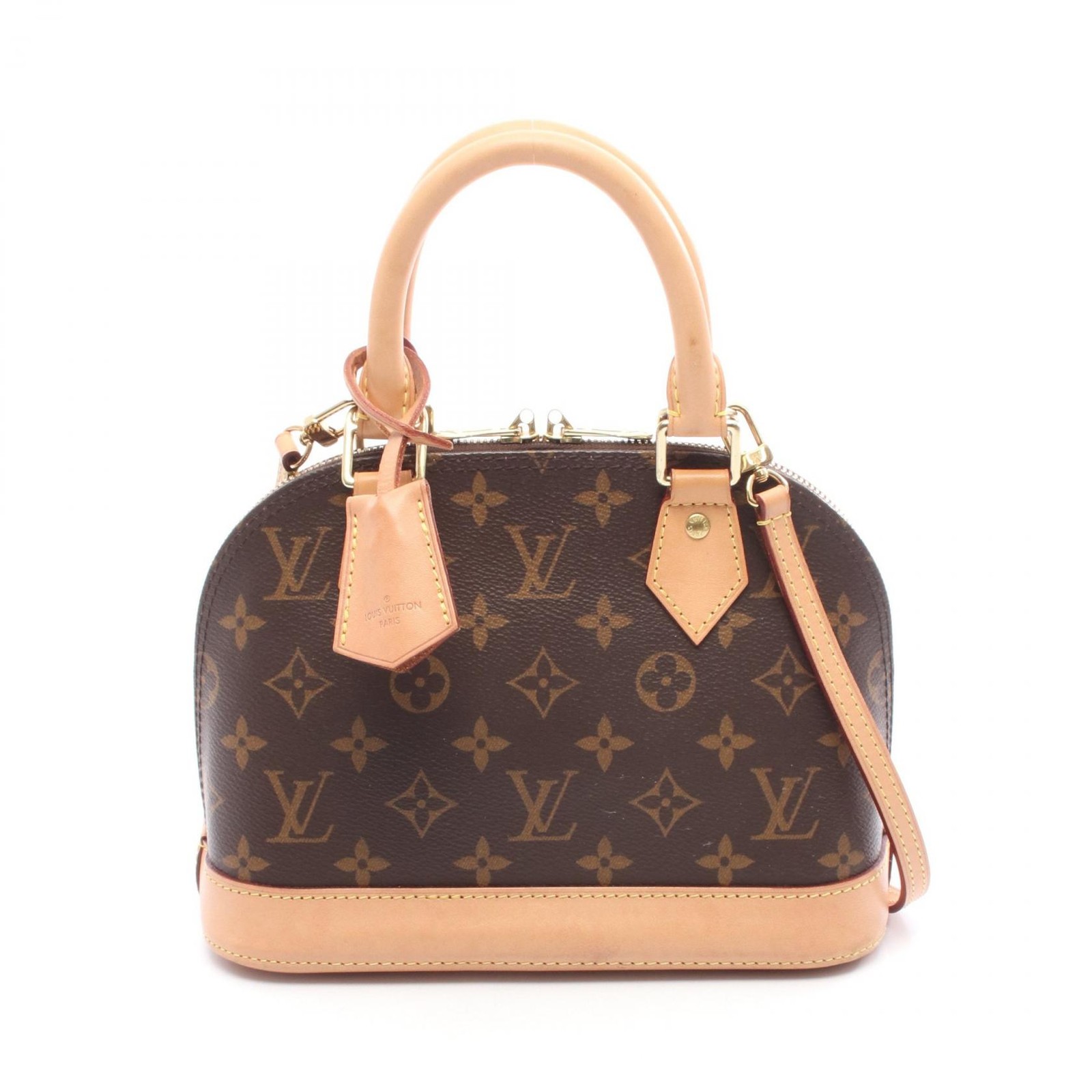 LOUIS VUITTON ALMA BB 2Way Shoulder Handbag M53152 Monogram Canvas Used LV