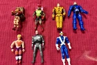 Vintage Lot of 7 action figures GI Joe avengers visionaries X-men robocop