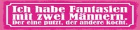 Blechschild 10X46 Cm Ich Habe Fantasien Mit Zwei MäNnern Deko Geschenk Schild