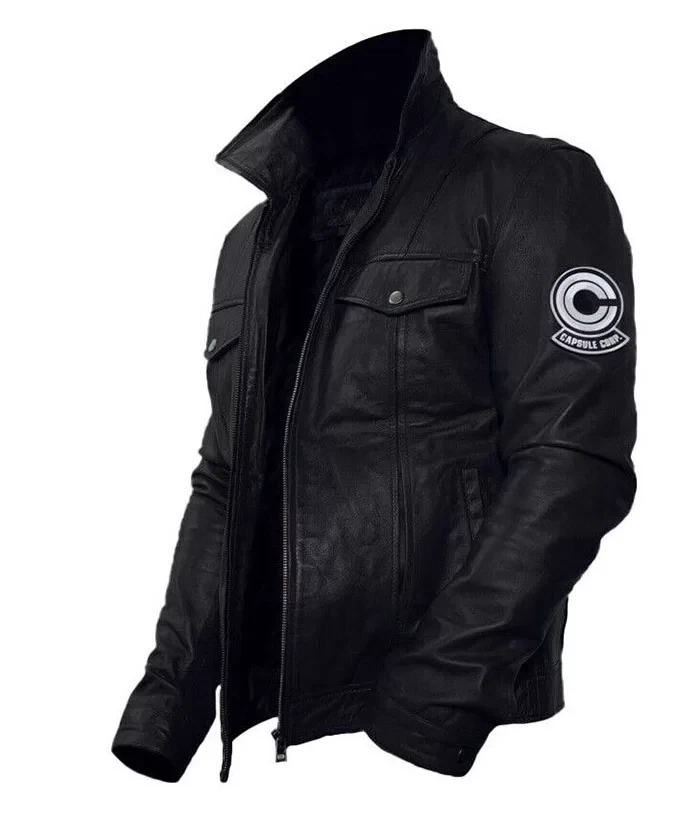 Capsule Corp Future Trunks Dragon Ball Z Men's Leather Jacket- ALL SIZES