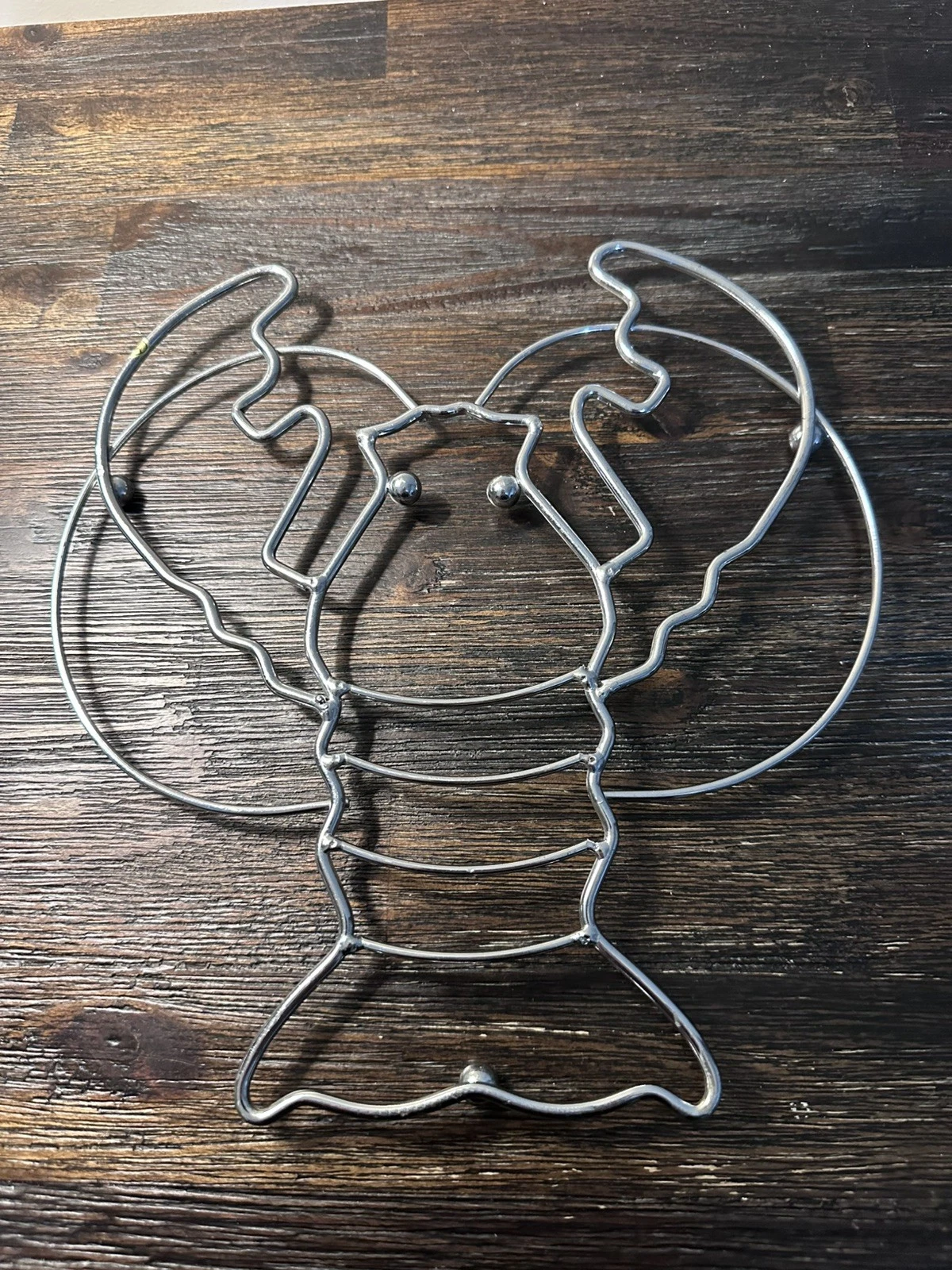 Vintage Metal Wire LOBSTER Summer Trivet Stand - product detail image 4