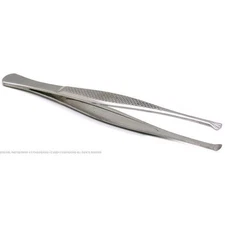 Stainless Steel Slanted Tip Eyebrow Plucking Hair Removal Tweezers 3 1/2"