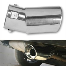 Car Exhaust Tip 2.5 Inlet Chrome Coated Stainless Steel Muffler Pipe Bolt On