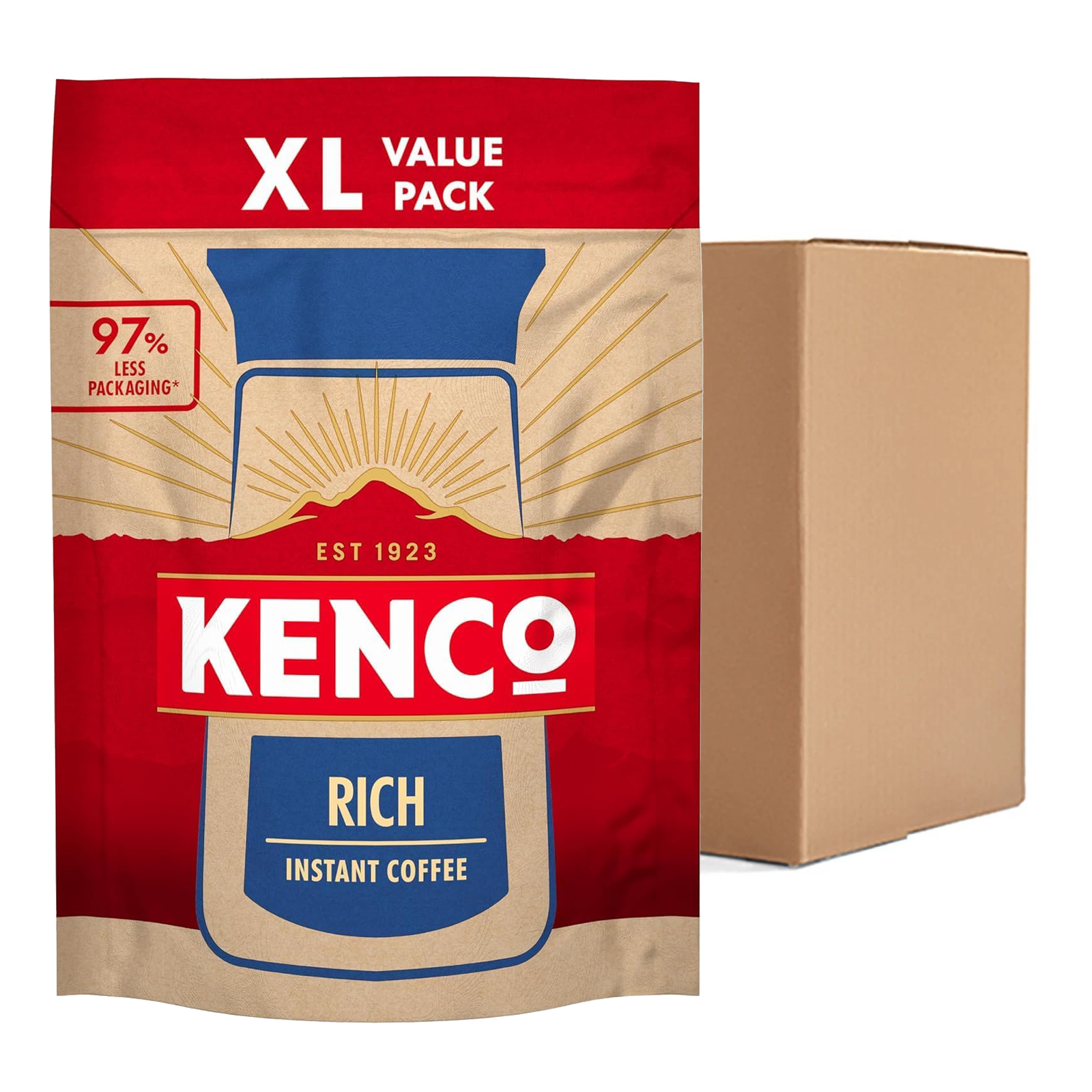 Kenco Rich Roast Instant Coffee Refill Bag 10 x 300g (Total 3kg)