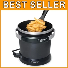 Electric Deep Fryer with Ceramic Nonstick Surface