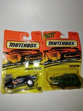Matchbox Vintage Collectible Cars Set Of 2  - Cosmic Blues #41, Tailgator #27