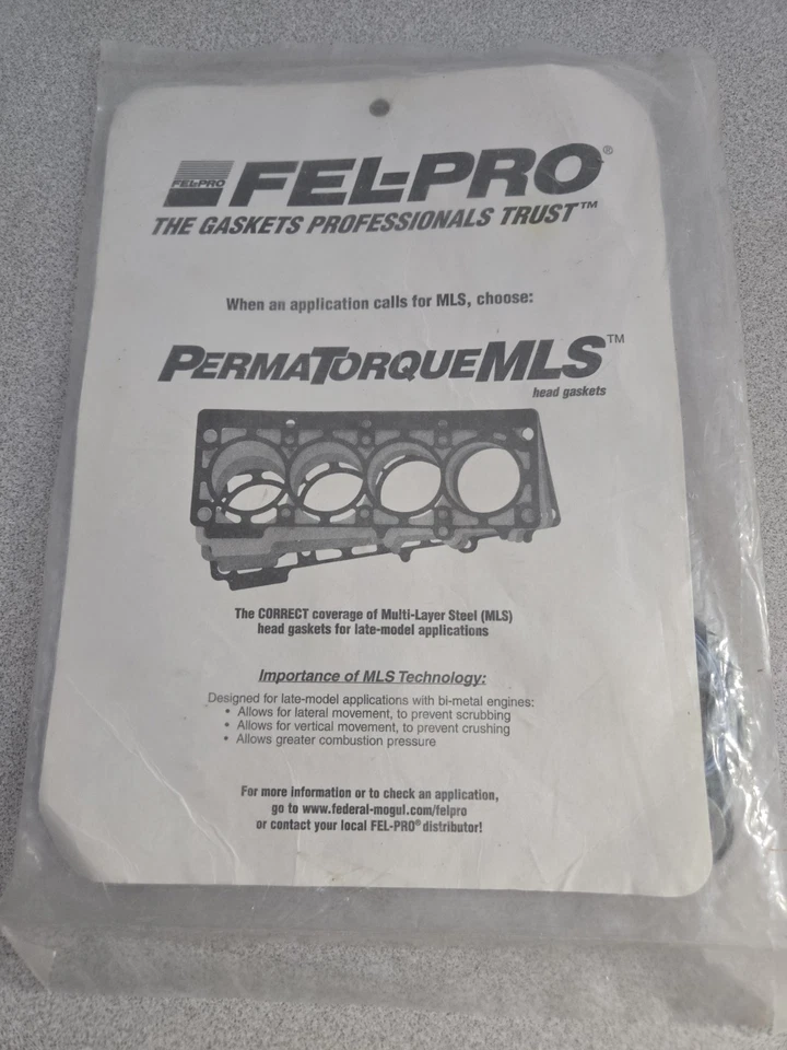 Adaptador de filtro de aceite FEL-PRO 70801 nuevo sellado - Ford V8 1997-2003 Foto 2 de 2