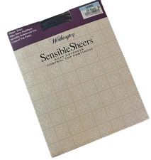 Worthington LONG Sensible Sheers Silky Sheer Control Top Pantyhose OFF BLACK