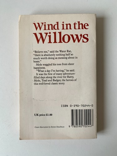 The Wind in the Willows by Kenneth Grahame Paperback, 1987 - vintage kids book - Picture 2 of 12