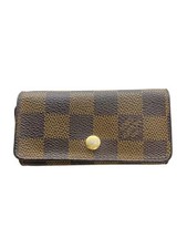 LOUIS VUITTON Multicles 4 Damier Ebene Leather Men's