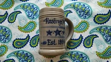 Rowe Pottery Works Mini Stein Hastings PA Est 1889 Salt-Glaze Cobalt Mug 2007